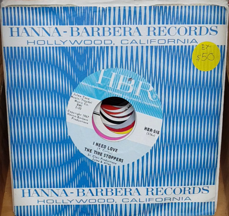 The Time Stoppers I Need Love / Fickle Frog 1967 US 7" Single on Han
